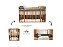 Quarto Completo - Berço Sleep Madeira + Comoda Nature com Porta 20568  + Roupeiro 3 Portas Nature 71290 - Poltrona Sonhos Com Puff de BRINDE - Linho Bege - Imagem 2