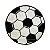 Tapete Infantil Formato Bola De Futebol - Redondo - Imagem 1