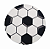 Tapete - Bola De Futebol Cinza - Redondo - Imagem 1