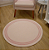 Tapete - Moldura Rosa - Redondo - Imagem 2