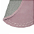 Tapete - Pesponto Rose - Redondo - Imagem 4