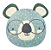 Tapete - Rosto Koala - Redondo - Imagem 1