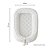 Ninho Redutor Bolha + Travesseiro - Pelúcia Branco / Off White 001 - Cordão Tricot - Imagem 4