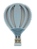 Luminária Balão - Azul - Imagem 1