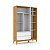 Guarda-Roupa Nature - 3 Portas -Freijó / Branco Soft / Eco Wood - 71292 - Imagem 2