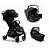 Combo Parcel - 3 em 1 - Carrinho + Bebê Conforto + Moisés - Eclipse Preto - Imagem 1