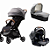 Combo Parcel - 4 em 1 - Carrinho + Bebê Conforto + Moisés + Base Isofix - Cinza Carbon - Imagem 1