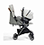 Combo Parcel - 4 em 1 - Carrinho + Bebê Conforto + Moisés + Base Isofix - Cinza Oyster - Imagem 4