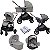 Combo Carrinho Versatrax Cycle - Carrinho + Bebê Conforto + Moisés - Shell Gray - Joie - Imagem 4