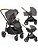 Combo Carrinho Versatrax Cycle - Carrinho + Bebê Conforto + Moisés - Shell Gray - Joie - Imagem 1