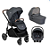 Combo Versatrax - Carrinho + Bebê Conforto +Base Isofix + Moisés - Preto Moonlight - Joie - Imagem 1
