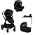 Combo Demi Grow - Carrinho + Moisés + Bebê Conforto + Base isofix - Nuna - Preto Caviar - Imagem 1