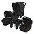 Carrinho  Como 4 Linha Diamond - Cor Dolphin - Com Moisés + Bebê Conforto + Adaptador + Bolsa - Abc Design - Imagem 1