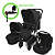 Carrinho Como 4 Linha Diamond - Cor Dolphin - Com Moisés + Bebê Conforto + Base Isofix + Adaptador + Bolsa - Abc Design - Imagem 1