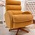 Poltrona De Amamentação Mayla - Com Balanço e Giro - Com Puff Mayla - Boucle Caramelo TB624 - prontaentrega - Imagem 4