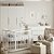 Quarto Completo - Berço Sleep 3 em 1 + Cômoda 6 Gavetas Cozy + Roupeiro 3 Portas Cozy - Branco - BRINDE: Poltrona Sonhos com Puff e Balanço: Tecido Linho Bege - Imagem 2