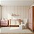 Quarto Completo - Berço Bo 3 em 1 Palha + Cômoda 3 Gavetas Bo + Roupeiro 2 Portas Bo - Rose / Jequitiba - BRINDE: Poltrona Sonhos com Puff e Balanço: Tecido Linho Bege - Imagem 3