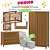 Quarto Completo – Berço Evolutivo Sleep 3 em 1 Madeira + Cômoda Soley com Porta Madeira + Guarda-Roupa Soley 2 Portas Madeira + Poltrona de Brinde modelo Sonhos com Puff Linho Bege - Imagem 1