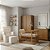 Quarto Completo – Berço Evolutivo Sleep 3 em 1 Madeira + Cômoda Soley com Porta Madeira + Guarda-Roupa Soley 2 Portas Madeira + Poltrona de Brinde modelo Sonhos com Puff Linho Bege - Imagem 3