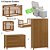 Quarto Completo – Berço Evolutivo Sleep 3 em 1 Madeira + Cômoda Soley com Porta Madeira + Guarda-Roupa Soley 2 Portas Madeira + Poltrona de Brinde modelo Sonhos com Puff Linho Bege - Imagem 4