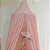 Dossel Tenda Mosquiteiro - Rosa - Flor e Coração - Imagem 2