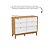 Cômoda Unique - 6 Gavetas - Freijo / Branco / Ecco wood - 20453 - Imagem 2