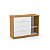 Quarto Completo - Liv + Tutto - Cama Montessoriana + Cômoda com Porta + Roupeiro 4 Portas - Branco / Freijó - Imagem 4