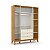 Armário Roupeiro Unique - 4 Portas - Freijó / Off White / Ecco Wood - 71082 - Imagem 2