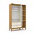 Quarto Completo - Unique - Berço + Cômoda 6 Gavetas Unique + Roupeiro 3 Portas Unique - Off White / Freijo / Ecco Wood - Imagem 6