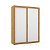 Quarto Completo Tutto - Berço + Cômoda Com Porta + Roupeiro 2 Portas + Baú + Cama babá + BRINDE: Poltrona Sonhos com Puff e Balanço: Tecido Suede Bege - Imagem 3