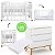 Conjunto - Berço Evolutivo 3 em 1 Sleep + Cômoda Albi - Branco - BRINDE: Colchões De Berço e Mini Berço - Imagem 1