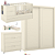 Quarto Completo - Berço Formare + Gaveteiro Tutto + Roupeiro 2 Portas de Correr Tutto - Off White - Imagem 1