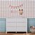 Quarto Completo - Cozy - Berço + Cômoda 6 Gavetas + Roupeiro 3 Portas - Branco - BRINDE: Poltrona Sonhos com Puff e Balanço: Tecido Linho Bege - prontaentrega - Imagem 8