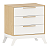Quarto Completo - Berço Grow Up Multifuncional + Roupeiro 3 Portas Cozy - Branco / Carvalho - Brinde: Poltrona de Amamentação Sonhos com Puff: Linho Bege - Imagem 11