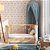 Quarto Completo - Berço 3 em 1 Paglia + Cômoda Cozy + Roupeiro 3 Portas Cozy - Branco / Carvalho - Brinde: Poltrona de Amamentação Sonhos com Puff: Linho Bege - Imagem 12