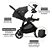 Carrinho Versatrax Trio Preto Pavamet + Bebe Conforto + Base Isofix + Moises - Joie - Imagem 5