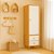 Armário Modular 1 Porta -  Pés Joy - Madeira Branco - Imagem 2