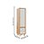 Armário Modular 1 Porta -  Pés Joy - Madeira Branco - Imagem 4