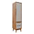 Armário Modular 1 Porta -  Pés Bo - Madeira Cinza - Imagem 1