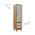 Armário Modular 1 Porta -  Pés Bo - Madeira Cinza - Imagem 3