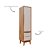 Armário Modular 1 Porta -  Pés Bo - Madeira Rosa Old - Imagem 3