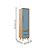 Armário Modular 1 Porta -  Pés Sonhos - Azul Sereno - Imagem 4