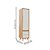 Armário Modular 1 Porta -  Pés Sonhos - Madeira Branco - Imagem 4
