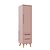 Armário Modular 1 Porta -  Pés Sonhos - Rose - Imagem 1