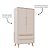 Armário Modular 2 Portas -  Pés Sonhos - Rosa Old - Imagem 3