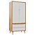 Armário Modular 2 Portas -  Pés Sonhos - Madeira Branco - Imagem 1