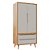 Armário Modular 2 Portas -  Pés Sonhos - Madeira Cinza - Imagem 1