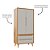 Armário Modular 2 Portas -  Pés Sonhos - Madeira Cinza - Imagem 3