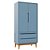 Armário Modular 2 Portas -  Pés Bo - Azul Sereno - Imagem 1