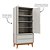 Armário Modular 2 Portas -  Pés Bo - Cinza Branco - Imagem 3